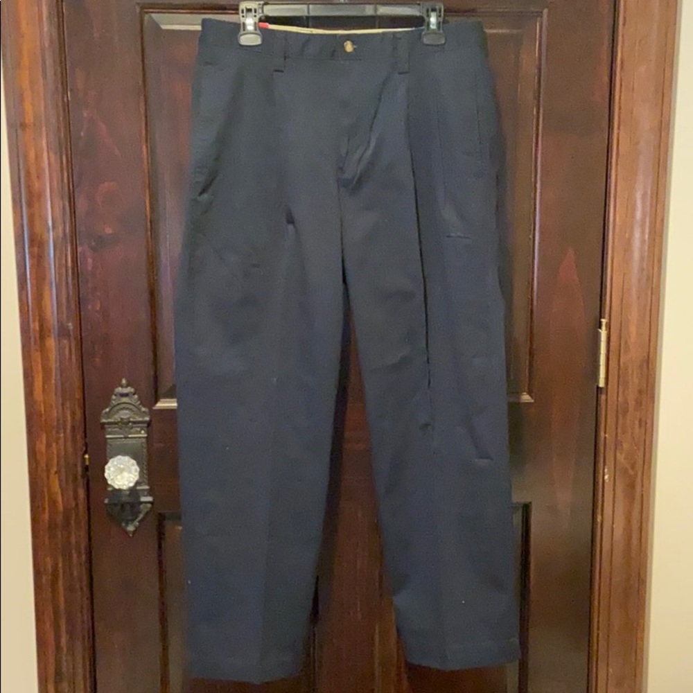 Arizona Jeans Company Navy Khaki Pleated 34/29 New
